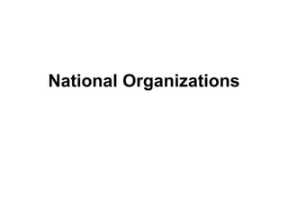 National Organizations 
