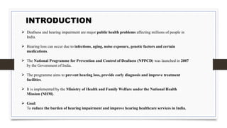 National Programme for Prevention and Control of Deafness (NPPCD) | PDF