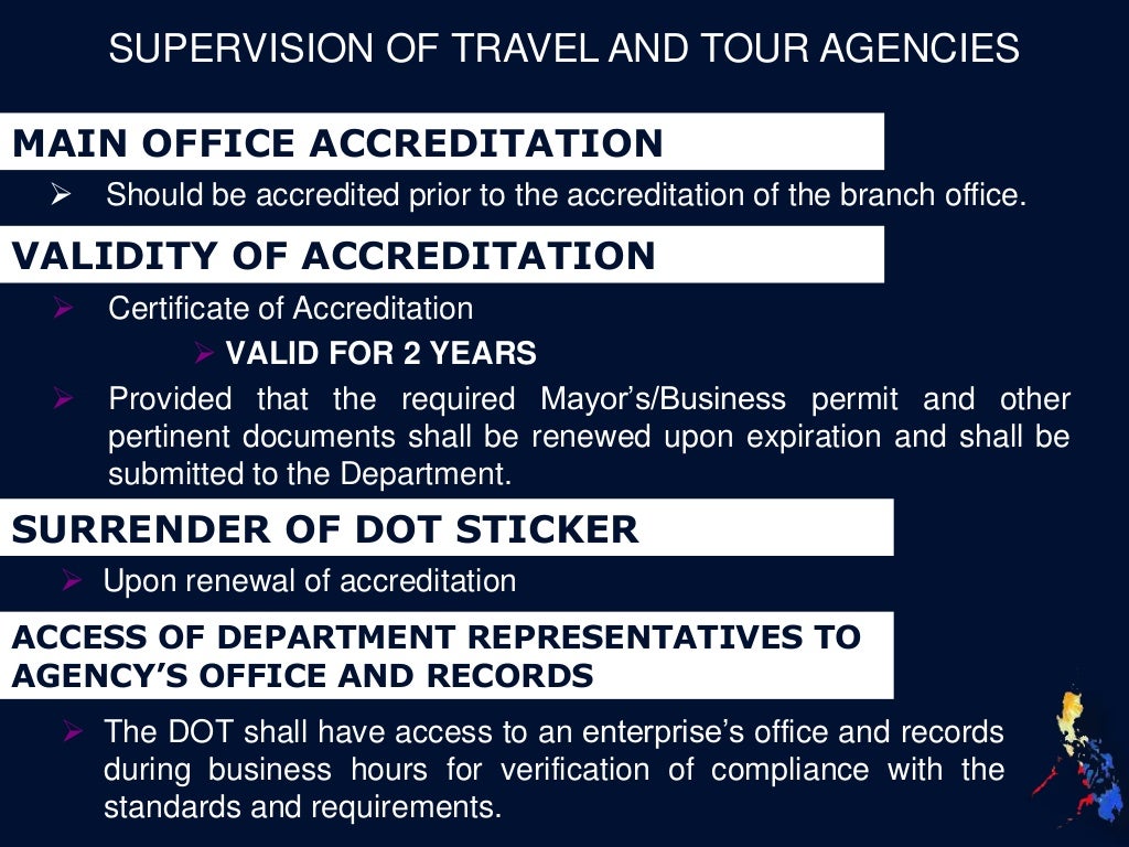 Revised Rules and Regulation Governing Accreditation of Travel and To…