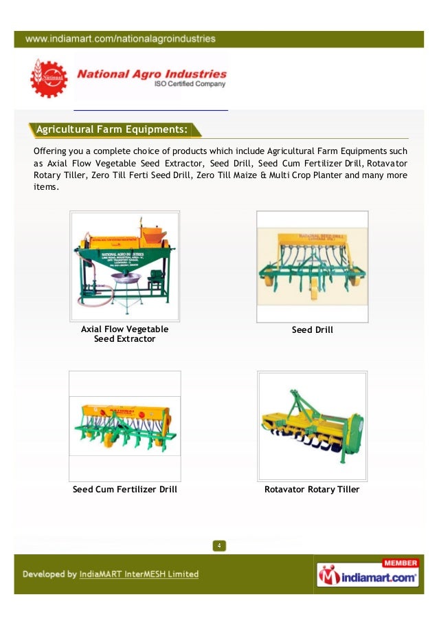 National Agro Industries, Ludhiana, Agricultural equipment