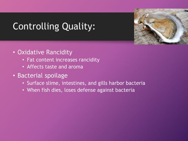 Shellfish Regulation National and international regulations of seafood quality and | PPTX