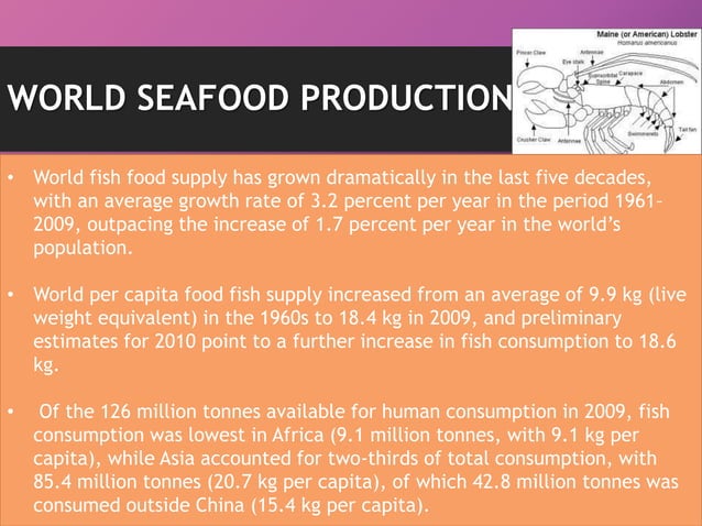 Shellfish Regulation National and international regulations of seafood quality and | PPTX