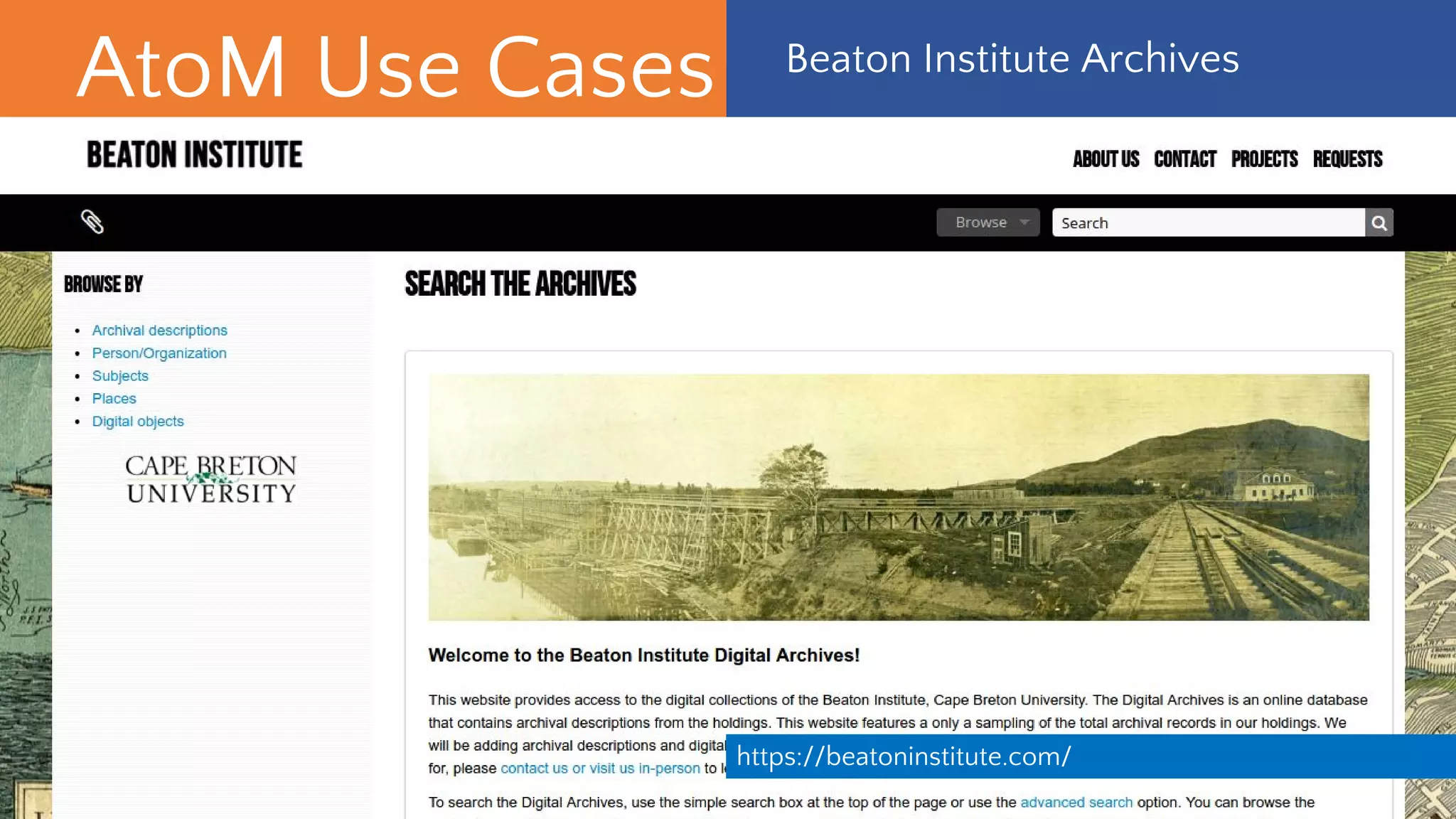 AtoM Use Cases
https://archivesholdings.worldbank.org/
World Bank Group - Archives
 