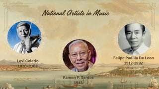 National Artists in Music for Contemporary Philippine Arts | PDF