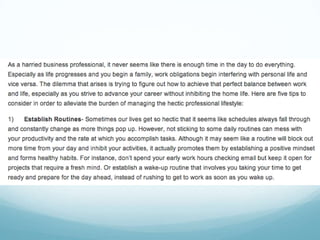 Achieving the Perfect Work-Life Balance by National Association of ...