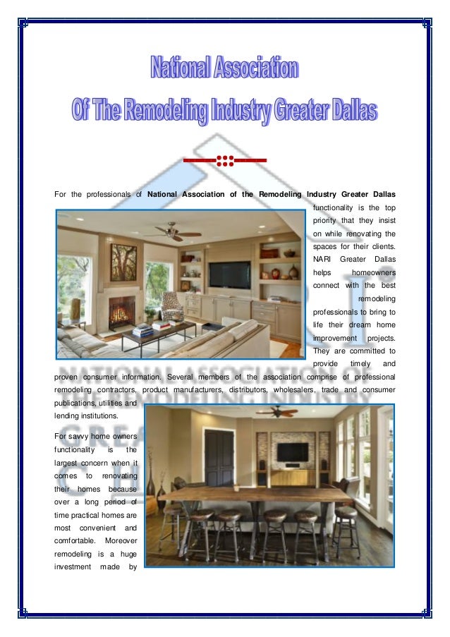 National Association Of The Remodeling Industry Greater Dallas