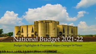 Budget Highlights & Proposed Major Changes in Taxes
National Budget 2021-22
 
