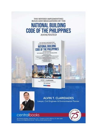 The Revised Implementing Rules and Regulations of the National Building Code of the Philippines Annotated by Alvin Claridades