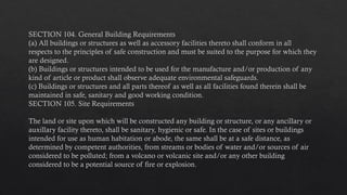 NATIONAL BUILDING CODE.pptx ............ | PPTX