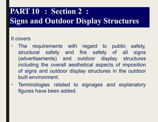 National Building Code Sign Boards Sample National building codes | PPTX