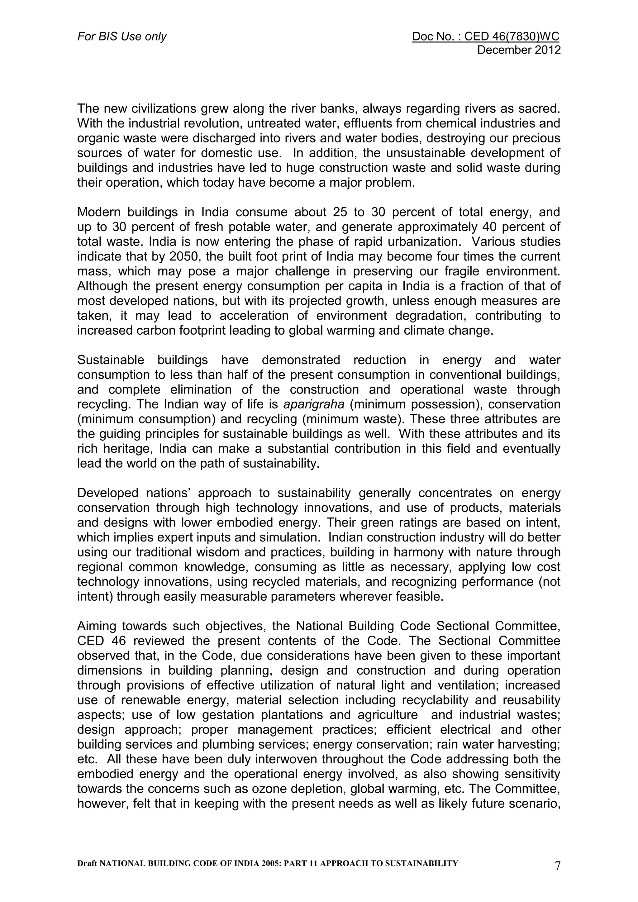 National building code, sustainable design guidelines. | PDF