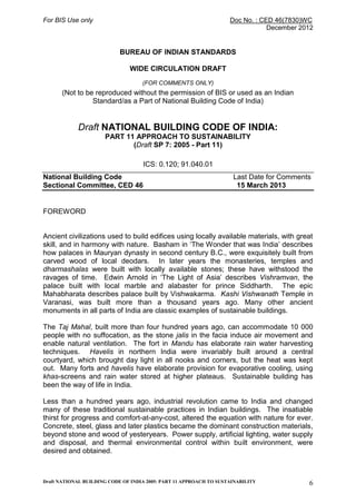 View of National building code, sustainable design guidelines. | PDF