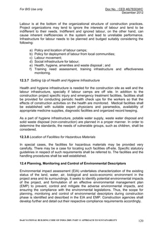 View of National building code, sustainable design guidelines. | PDF