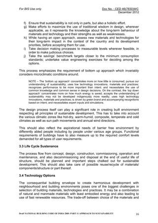 View of National building code, sustainable design guidelines. | PDF