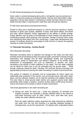 Image showcasing National building code, sustainable design guidelines. | PDF