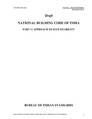 View of National building code, sustainable design guidelines. | PDF