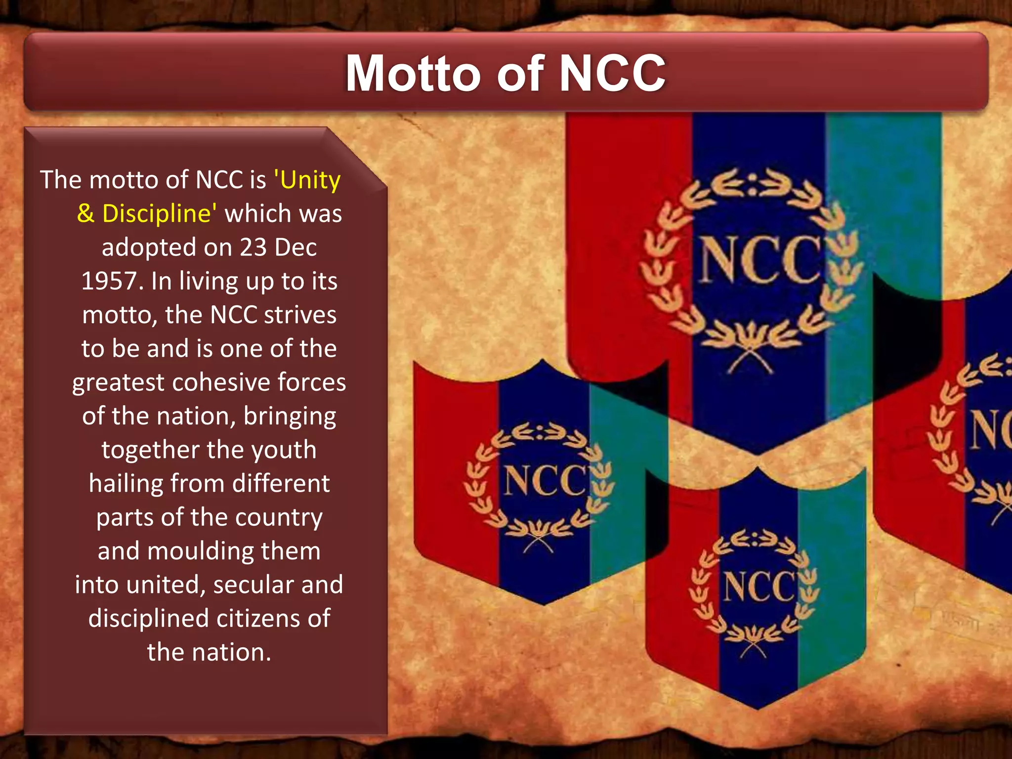 National Cadet Corps (NCC) | PPTX