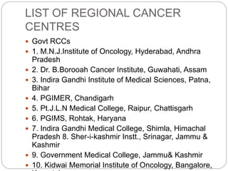 National cancer control programme | PPTX