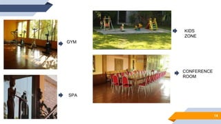 14
GYM
SPA
KIDS
ZONE
CONFERENCE
ROOM
 