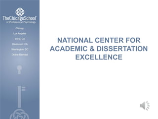 NATIONAL CENTER FOR
ACADEMIC & DISSERTATION
EXCELLENCE

 