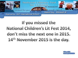 National children's literary_festival_2014
