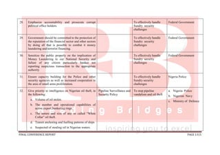 National conference 2014 report, final draft