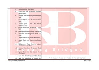 National conference 2014 report, final draft