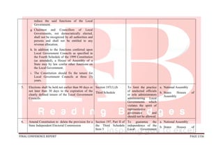 National conference 2014 report, final draft