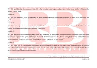 National conference 2014 report, final draft