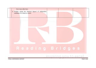 National conference 2014 report, final draft