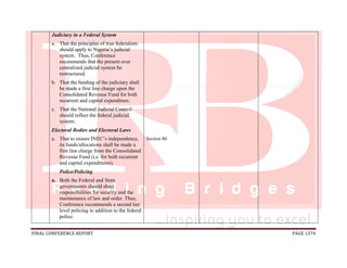National conference 2014 report, final draft