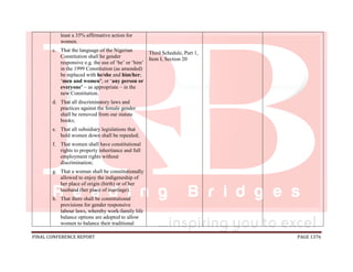 National conference 2014 report, final draft