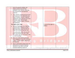 National conference 2014 report, final draft