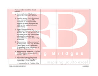 National conference 2014 report, final draft