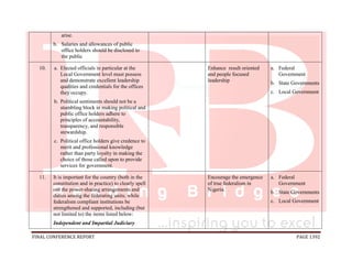 National conference 2014 report, final draft
