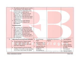 National conference 2014 report, final draft