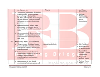 National conference 2014 report, final draft