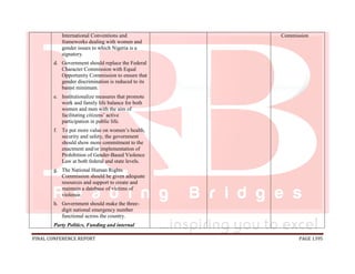 National conference 2014 report, final draft