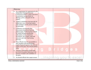 National conference 2014 report, final draft