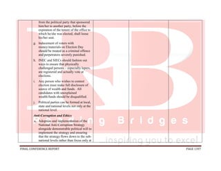 National conference 2014 report, final draft