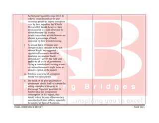 National conference 2014 report, final draft