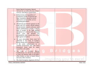 National conference 2014 report, final draft