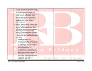 National conference 2014 report, final draft