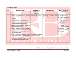 National conference 2014 report, final draft