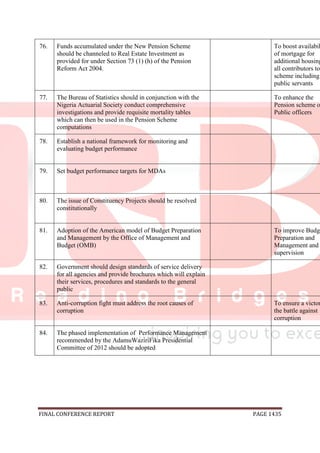 National conference 2014 report, final draft