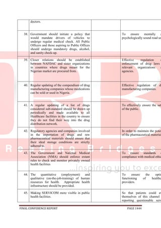 National conference 2014 report, final draft