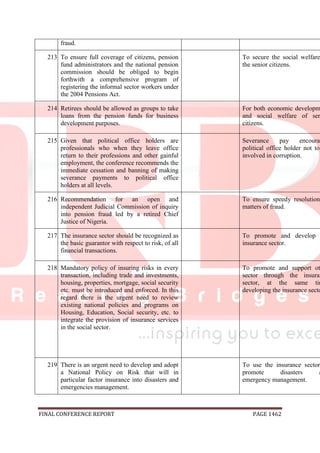 National conference 2014 report, final draft