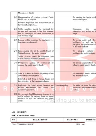 National conference 2014 report, final draft