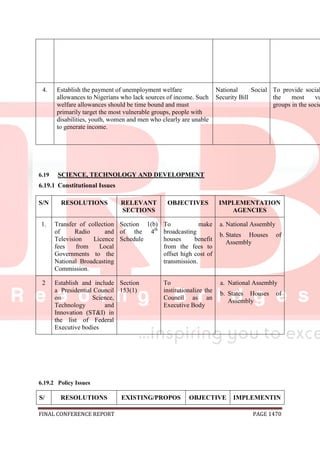 National conference 2014 report, final draft