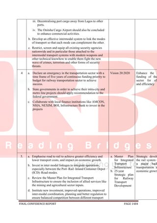 National conference 2014 report, final draft